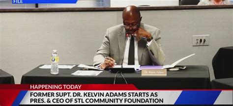 Dr. Kelvin Adams starts as new pres. and CEO of 'St. Louis Community Foundation' today